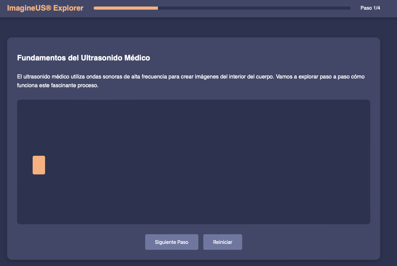 Pasos básicos del camino de los ultrasonidos